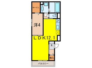 ディアコート住吉本町の物件間取画像